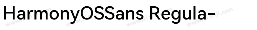 HarmonyOSSans Regula字体转换 HarmonyOSSans Regula字体转换